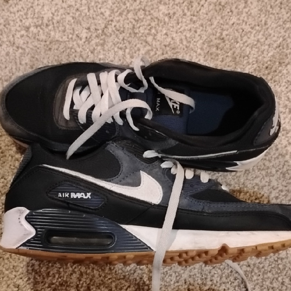 Nike Air Max Black and White Shoes